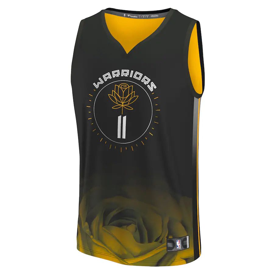 Men Golden State Warriors #11 Klay Thompson Fanatics Branded Black City Edition 2022-23 Fastbreak NBA Jersey